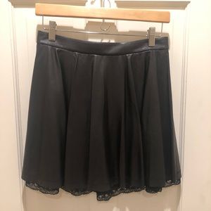 Alice + Olivia Leather Skirt